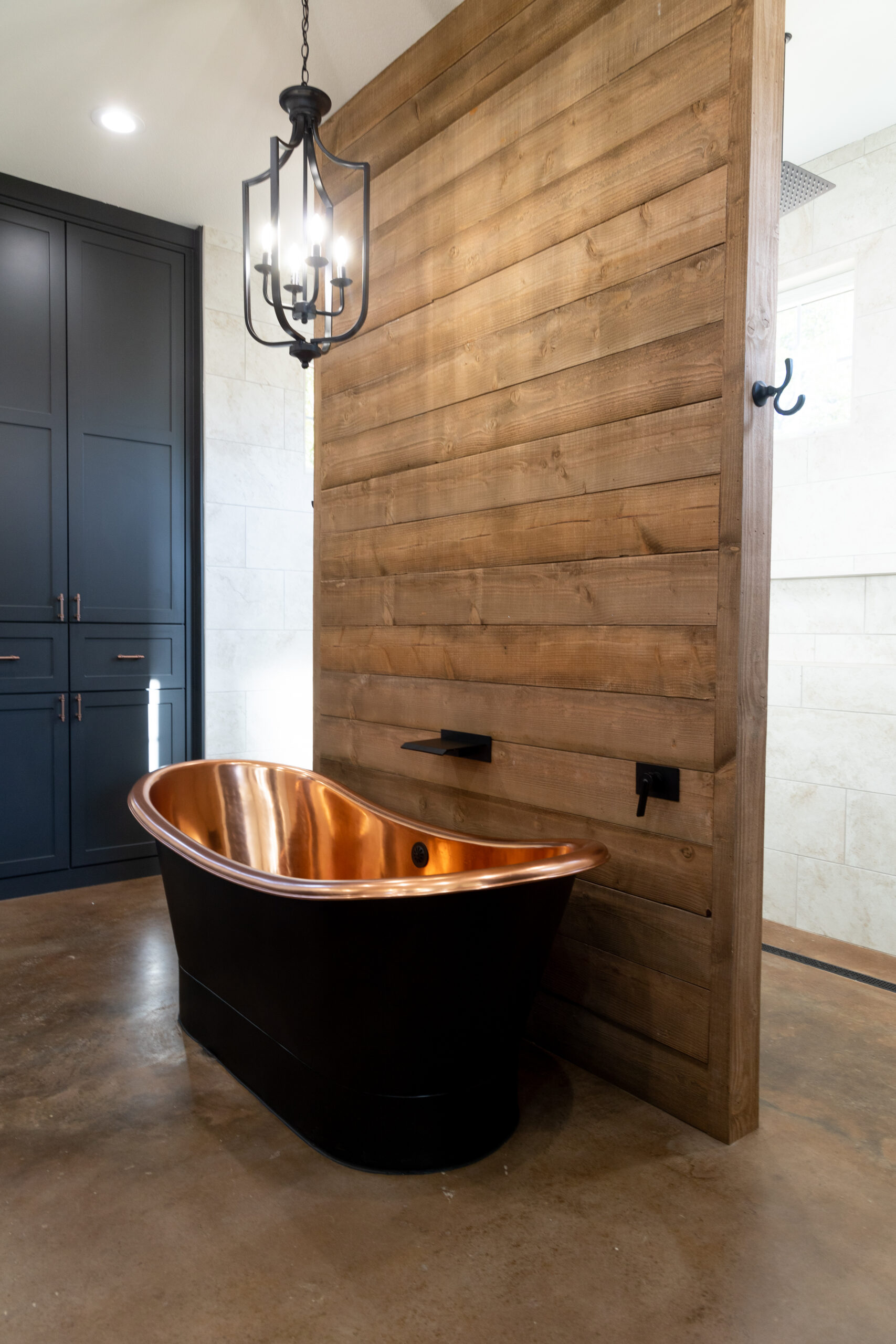 Stylish tub-to-shower conversion by Waco Bathroom Remodel in Waco, featuring elegant design details.